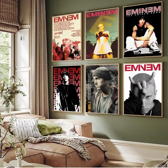 Ared E-Eminem DIY Sticky Poster, Vintage Room Bar, 73Decor, Home Decor
