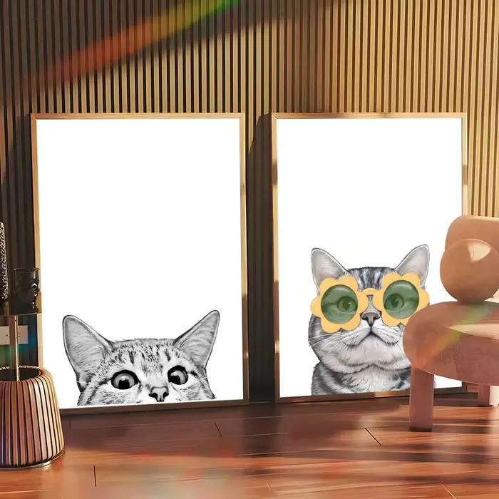 Peinture d'animaux chat chien mignon