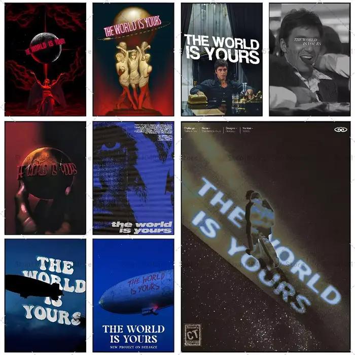 Affiche rétro The World Is Yours Scarface