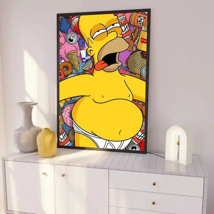 Affiche drôle de Simpson imprimée A5 A4 A3 A2