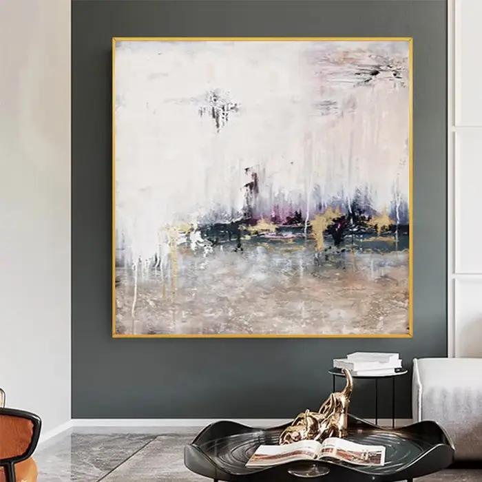 Grande peinture à l'huile abstraite sans cadre