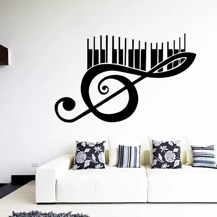 Rock band Art Mural autocollant musique décalcomanie pour chambre à coucher salon décoration vinyle autocollants muraux