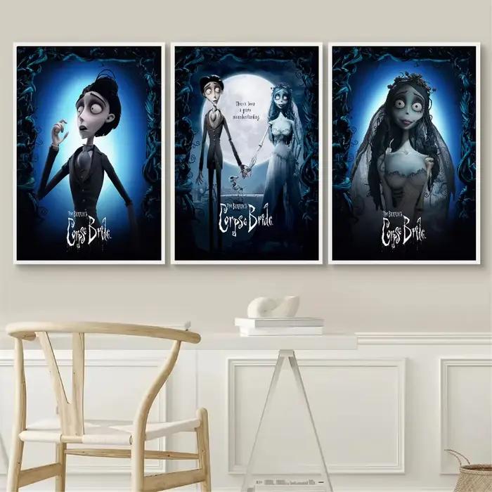 Affiche de la mariée cadavre de Tim Burton