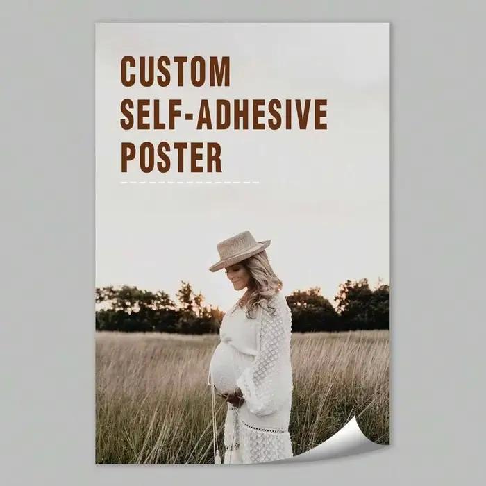 1 impression d'affiche autocollante personnalisée — Téléchargez votre propre image | Parfait pour toutes les occasions