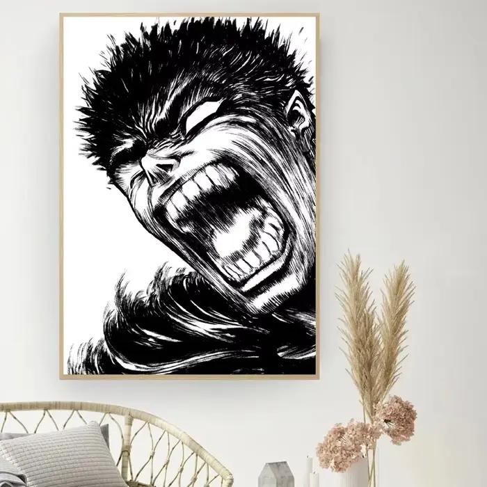 Berserk japonais Anime affiche bricolage Vintage film