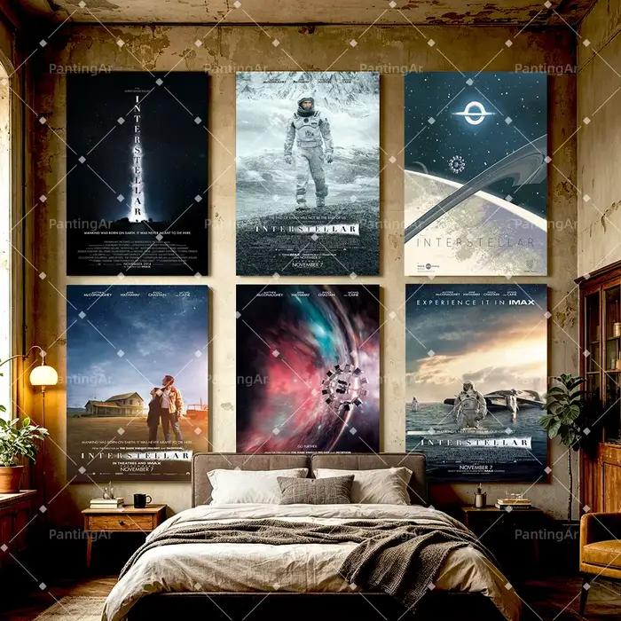 Peinture sur toile d'art cinématographique Interstellar