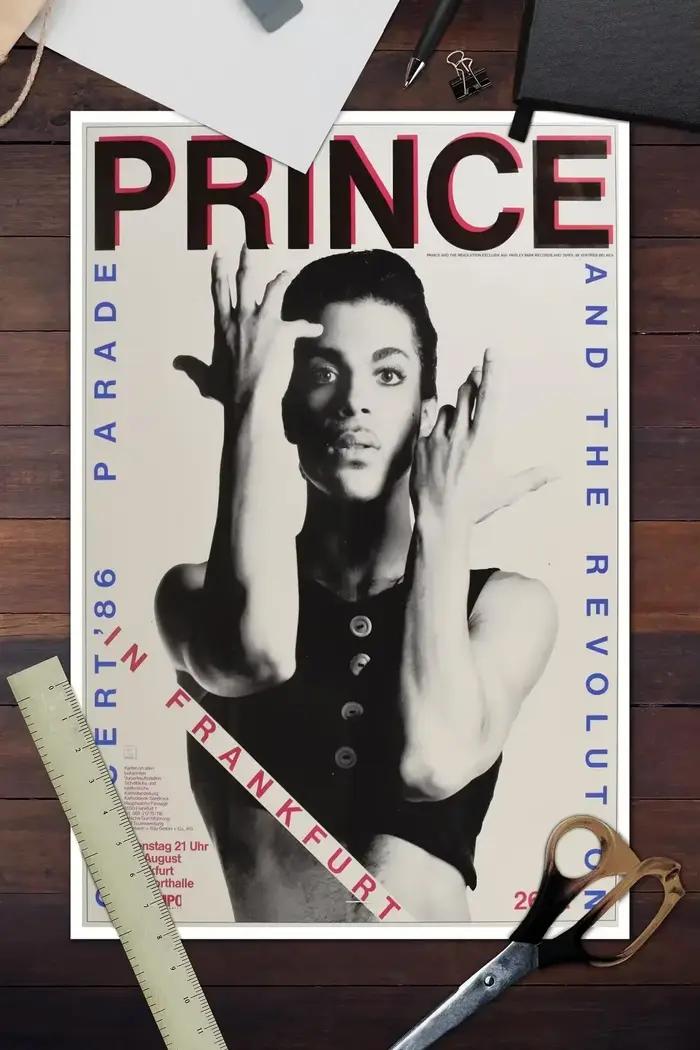 Affiche de Prince, peinture sur toile esthétique