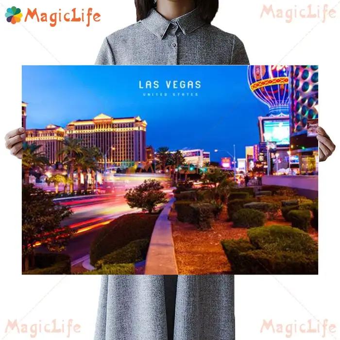 Las Vegas Casino Scenery Night View Nordic Poster