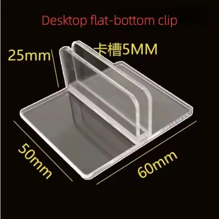 Clip magnétique en acrylique pour affiche de bureau