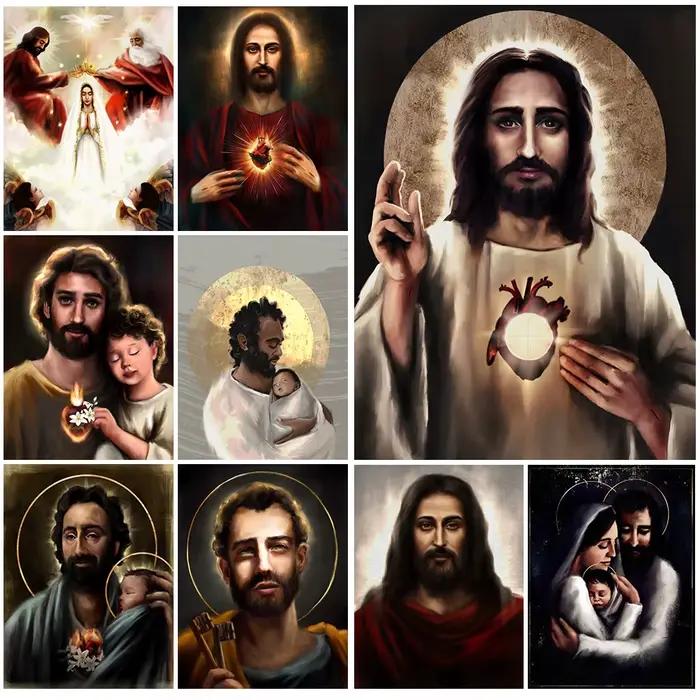 Affiches murales de Religion, christianisme, jésus, missionnaire, images murales pour salon, décoration de maison, peinture sur toile d'art mural sans cadre