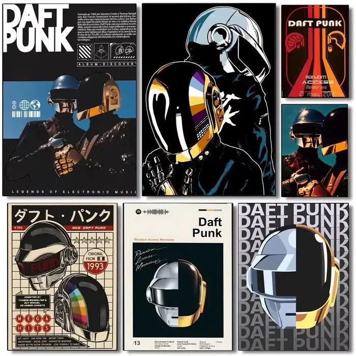 Affiche D-Daft Punk, impressions et affiches vintage de haute qualité pour la maison