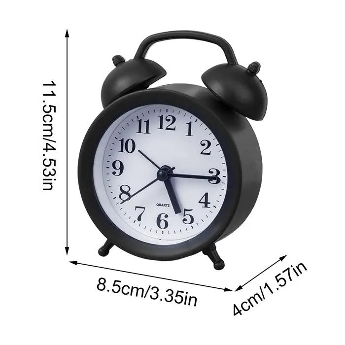 Mini réveil analogique silencieux
