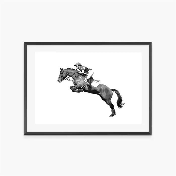 Cavalier équestre de course de chevaux