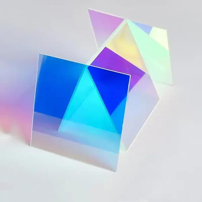 Panneau arc-en-ciel en plexiglas laser
