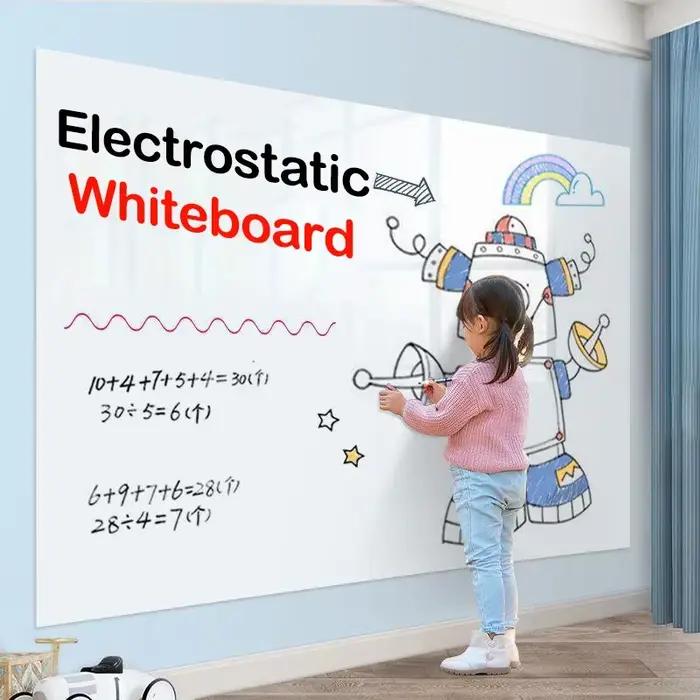 Tableau blanc à application et retrait faciles