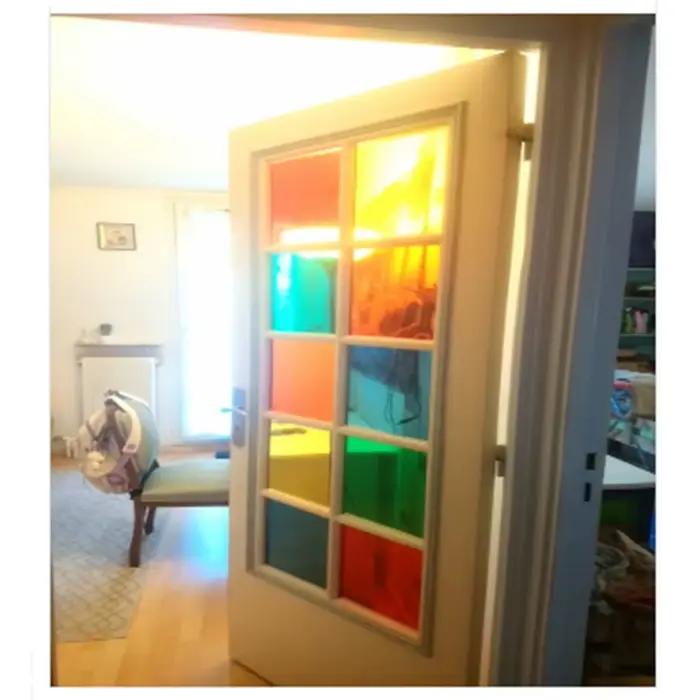 Film de fenêtre coloré 40cm x 120cm, teinte de verre teintée, autocollants transparents auto-adhésifs pour maison, bureau, porte, rouleau de décoration en verre, bricolage