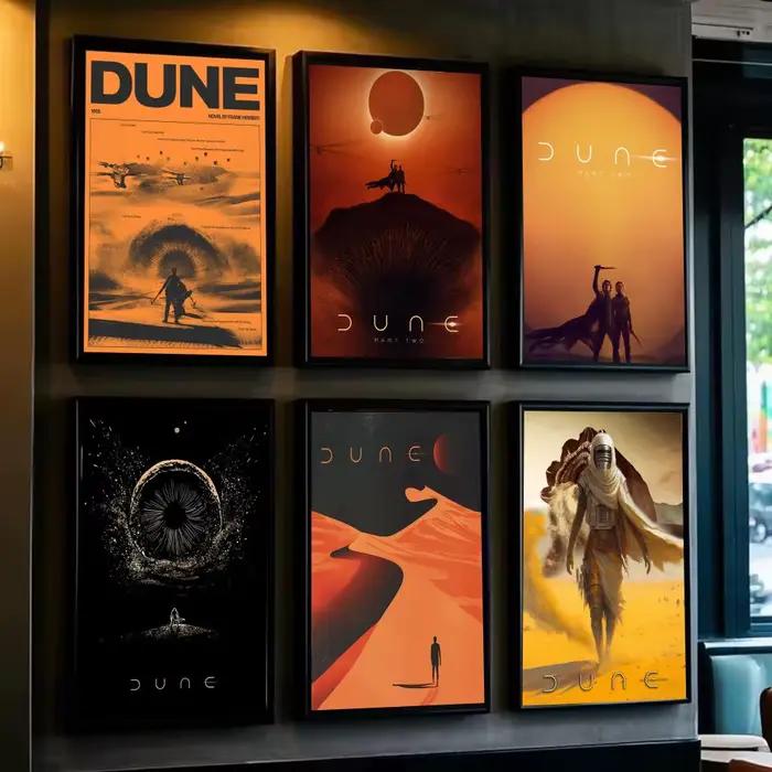 Affiche de film de science-fiction Dune Part 2