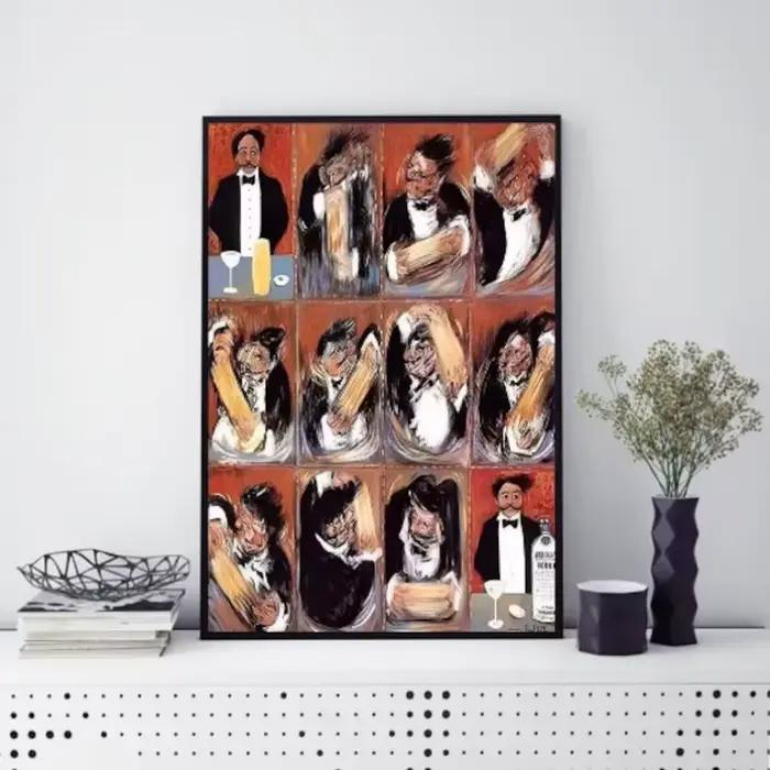 Affiche murale imprimée The Making of The Perfect Martini Guy Buffet