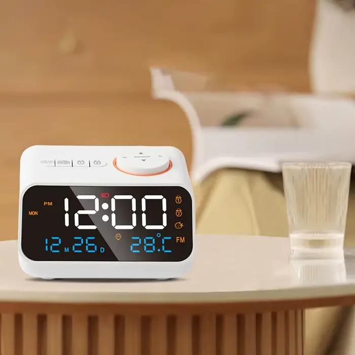 LED réveil numérique montre Table électronique horloges de bureau USB