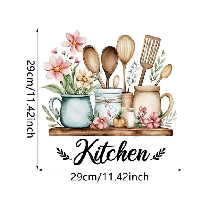 Autocollants décoration murale avec citations cuisine