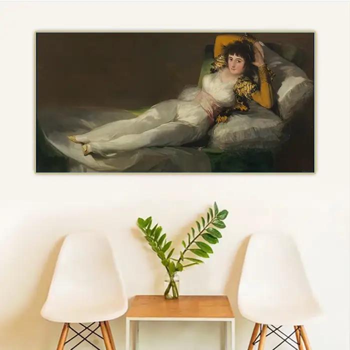 Francisco Goya " Maja" toile Art peinture à l'huile œuvre esthétique affiche impression photo mur fond décor décoration de la maison