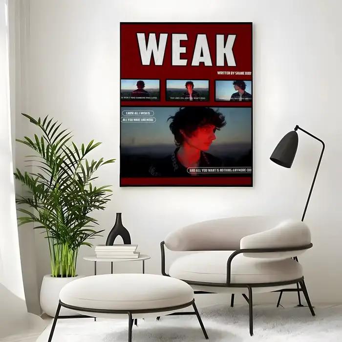 Affiche Singer Sombr, affiche artistique autocollante