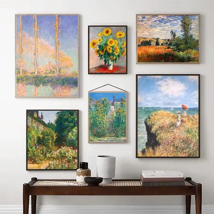 Monet – peinture à l'huile impressionniste sur toile