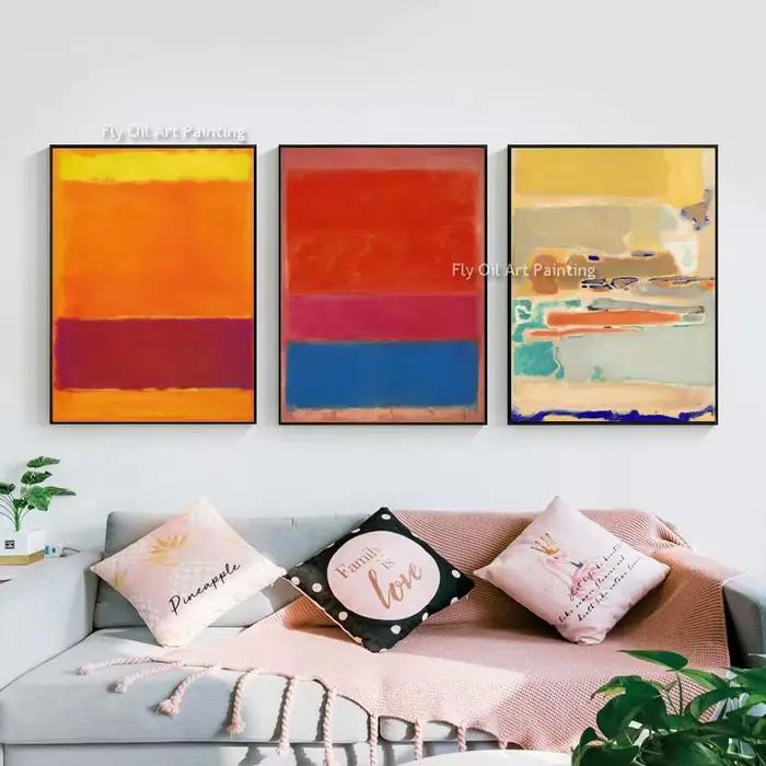 Rothko-Peinture à l'huile sur toile