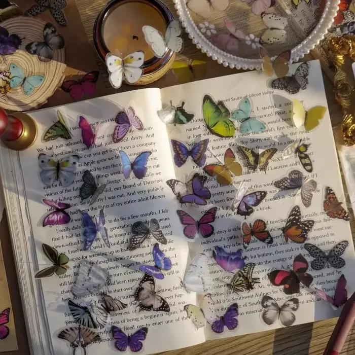 Autocollants série papillon