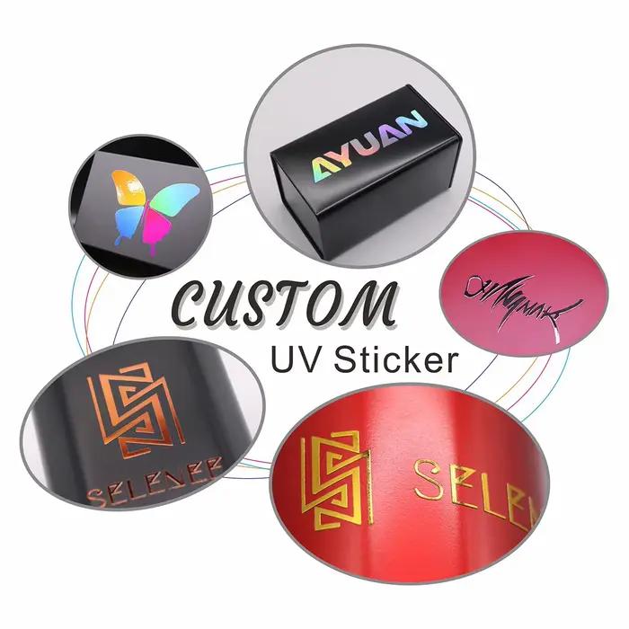 Autocollants UV Personnalisés avec Nom et Logo Personnels