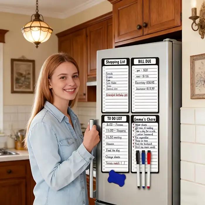 Tableaux magnétiques effaçables pour réfrigérateur