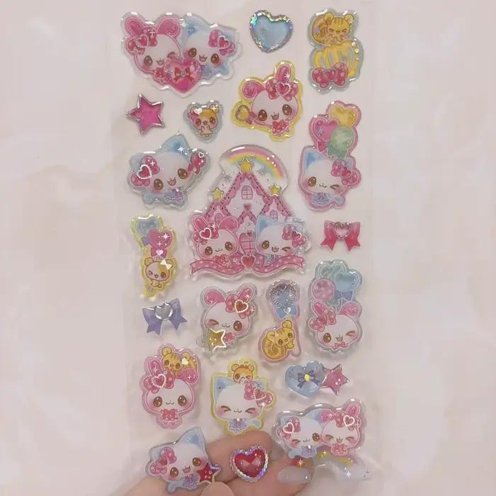 Autocollants décoratifs transparents rétro japonais Showa Heisei