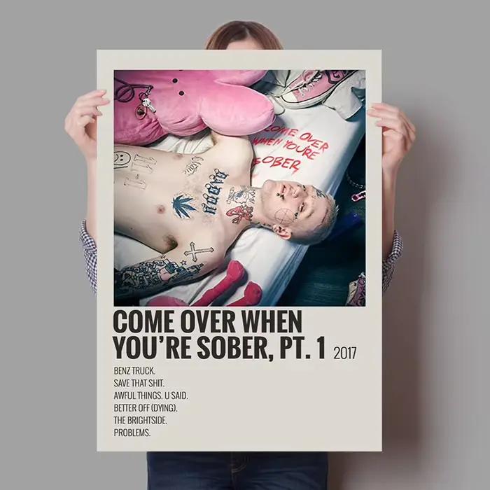 Lil Peep-Affiche Hip Hop Toile Peinture