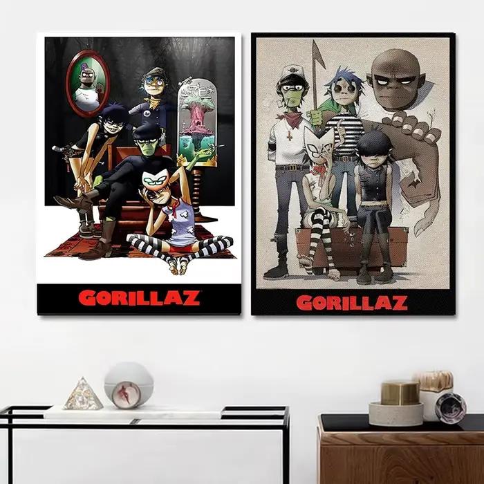 Affiche d'album de musique alternative de groupe de Rock virtuel Gorillaz Hip Hop