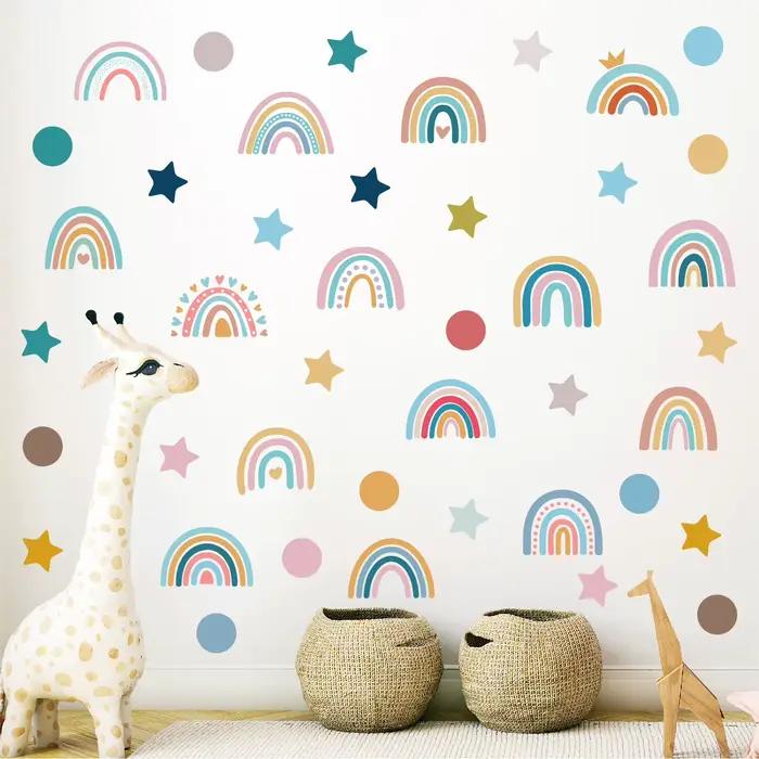 Autocollant mural coloré pour chambre d'enfant