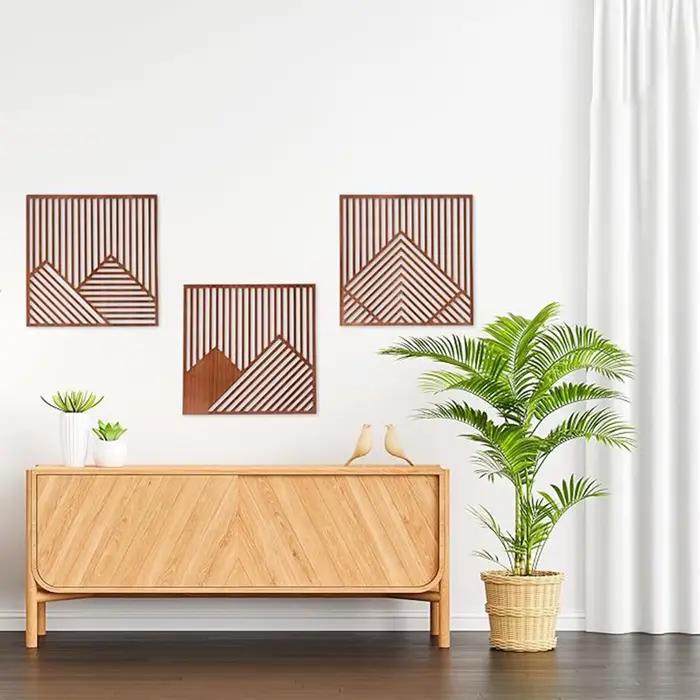 Décoration murale moderne en bois