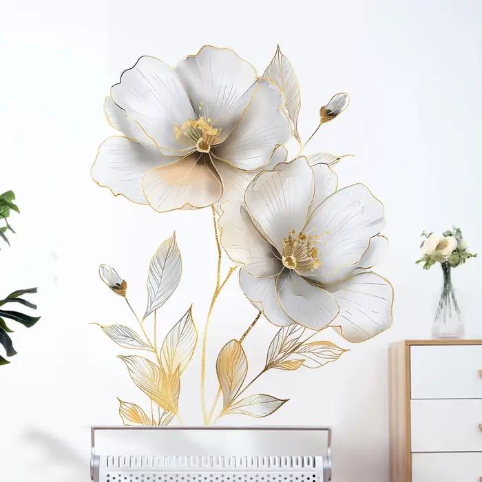 Autocollant mural de belles fleurs