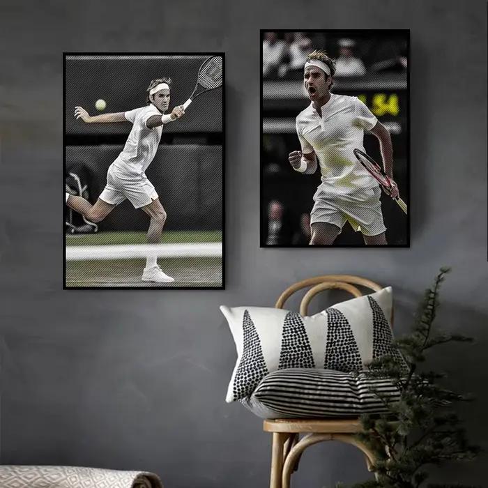 Affiche de tennis du monde pour décoration de chambre