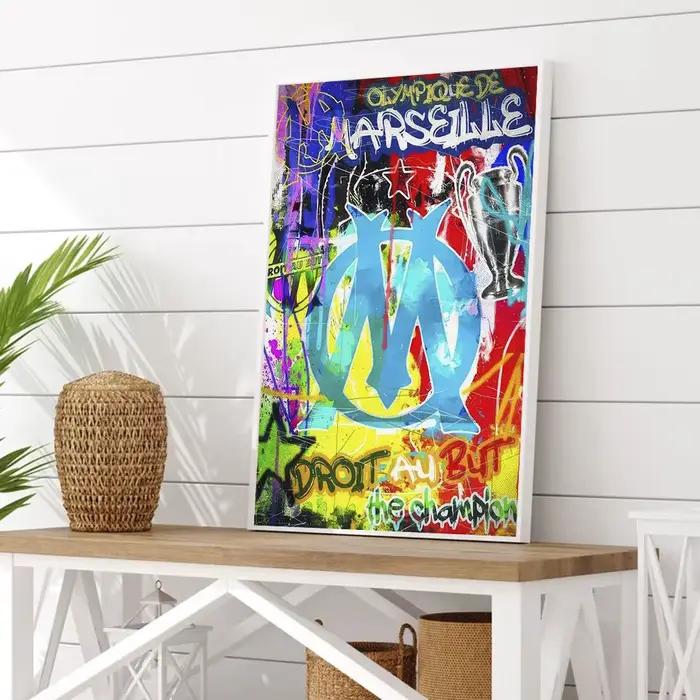 Affiche d'art Graffiti de football moderne