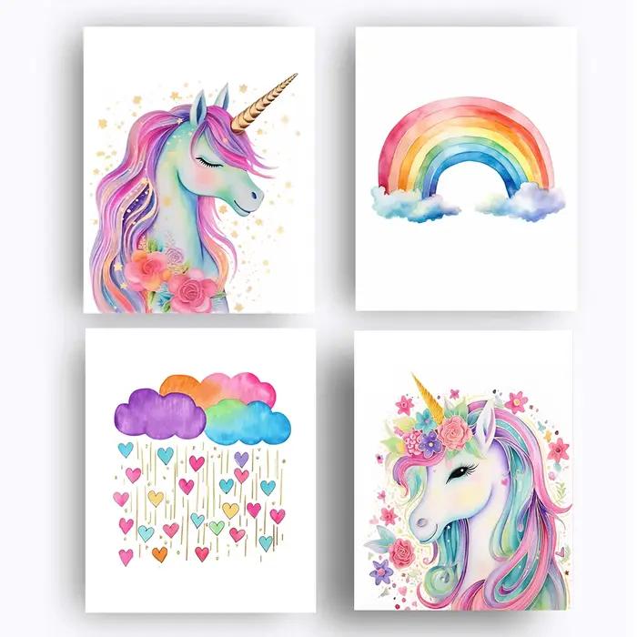 Art mural licorne, affiche de licorne imprimable