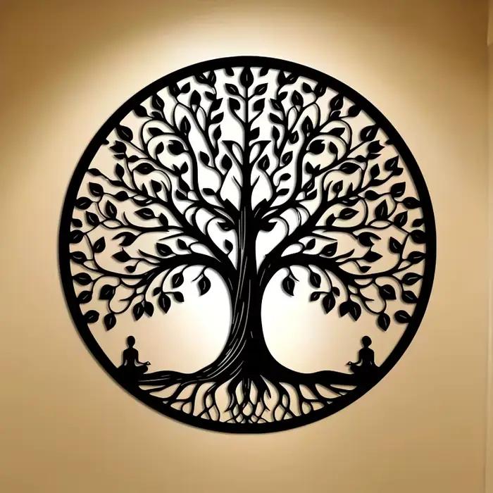 Décoration murale en métal Arbre de Vie