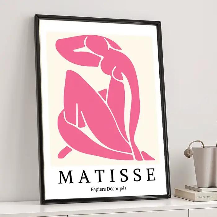 Affiche Murale Abstraite Bauhaus Géométrie Linéaire Matisse