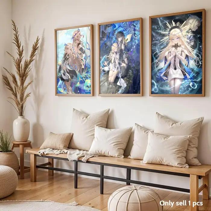Fleurdelys Wuthering Waves Poster – autocollants muraux artistiques modernes