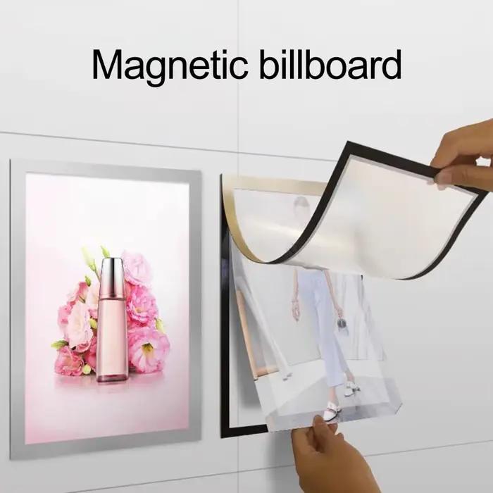 Cadre photo magnétique A3/A4 à fixer au mur