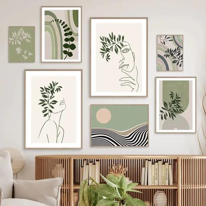 1 tableau sur toile, peinture abstraite
