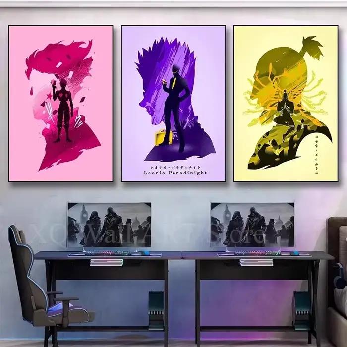 Anime Hunter X Hunter Poster, Killua Zoldyck Kurapika Gon Freecsynchronization Hisoka Wall Decoration, Canvas HD Painting, Kawaii Room Decor
