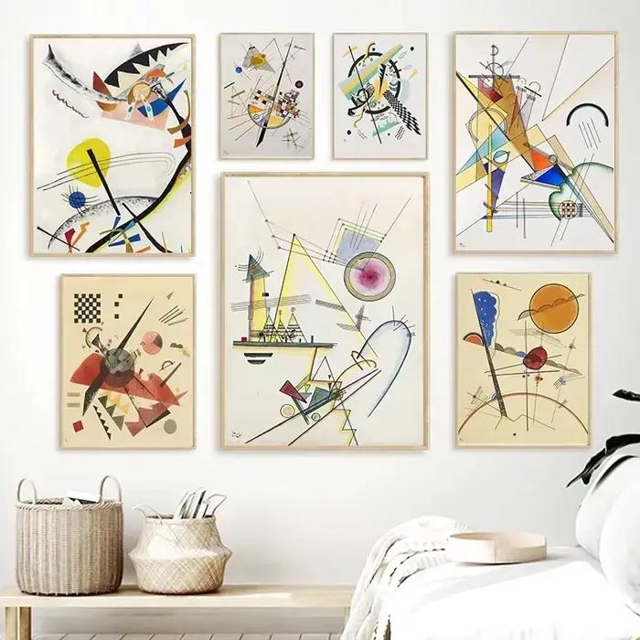 Affiches d'art mural géométrique de Wassily Kandinsky