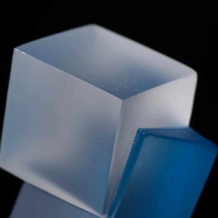 Décor géométrique en acrylique bleu de luxe moderne