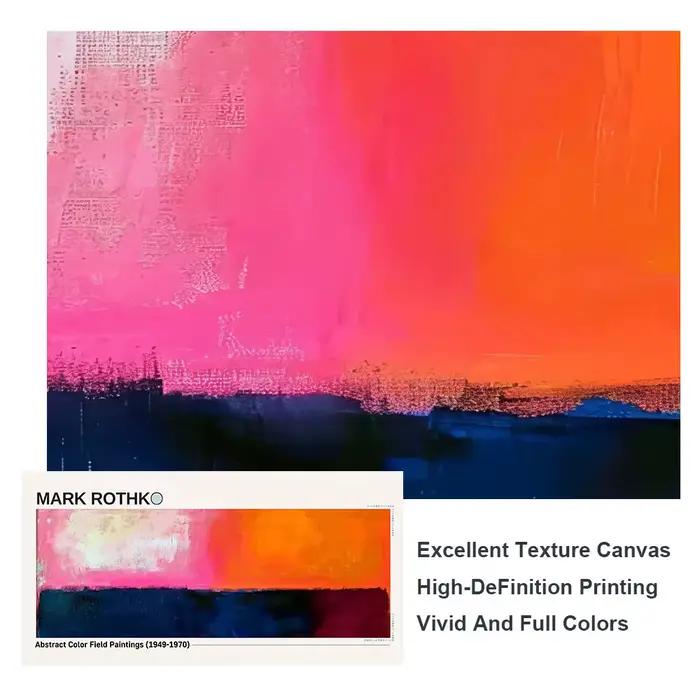 Mark Rothko – peinture sur toile de champ de couleurs abstraites