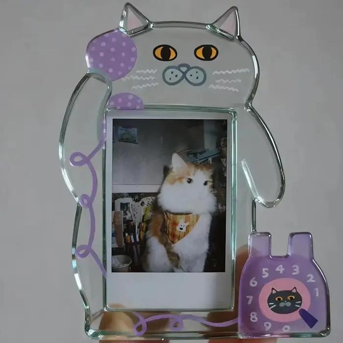 Nouveau cadre photo en acrylique pour chatons